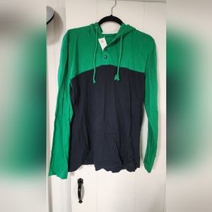 Men hooded long sleeve